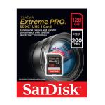 SANDISK EXTREME PRO 128GB SDXC UHS-I (200MB/S, U3/V30) – 4K