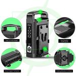NEEWER V-MOUNT DUAL-CHANNEL BATTERY CHARGER WITH 16.5V DC SUPPLY (V-LOCK)