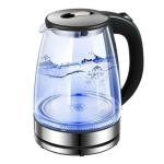 HOFFMANS 2L GLASS ELECTRIC KETTLE WITH BLUE LED LIGHT