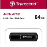 TRANSCEND JET FLASH 700 64GB USB 3.0 PEN DRIVE – HIGH-SPEED FLASH DRIVE