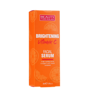 BEAUTY FORMULAS BRIGHTENING VITAMIN C FACIAL SERUM – 30ml | Radiance & Even Skin Tone