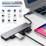 HAYSENSER USB C HUB MULTIPORT ADAPTER – 7-IN-1 PORTABLE USB C ADAPTER WITH 4K HDMI OUTPUT,