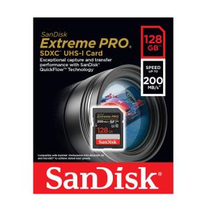 SANDISK EXTREME PRO 128GB SDXC UHS-I (200MB/S, U3/V30) – 4K