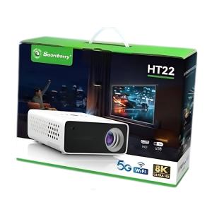 SMARTBARRY HT22 SMART ANDROID WIFI PROJECTOR — 1080P SUPPORT, 500 LUMENS