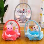 BABY SEAT TRAINER WITH CATOON PLUSH CUSHION