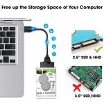 USB 3.0 TO SATA CABLE ADAPTER,SATA TO USB 3.0 22 PIN 2.5 INCH HARD DISK DRIVE SSD ADAPTER CONNECTOR