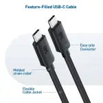 USB-C TO USB-C VIDEO DISPLAY CABLE 1.5M | 100W, 4K60, 5GBPS