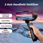 3-AXIS PHONE & ACTION CAMERA GIMBAL STABILIZER (BLUETOOTH)