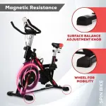 EXERCISE SPIN BIKE — SILENT BELT INDOOR CYCLING BIKE FOR HOME GYM