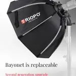 TRIOPO 90CM PORTABLE BOWENS MOUNT SOFTBOX WITH HONEYCOMB GRID K90