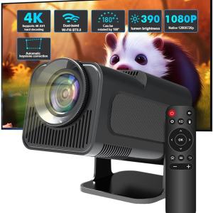 PORTABLE 4K-COMPATIBLE MINI PROJECTOR — 1080P ANDROID 11 SMART