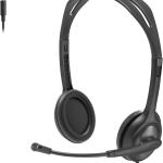 LOGITECH H111 WIRED STEREO HEADSET WITH NOISE-CANCELLING MICROPHONE