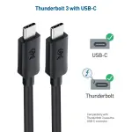 USB-C TO USB-C VIDEO DISPLAY CABLE 1.5M | 100W, 4K60, 5GBPS