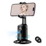 AUTO FACE TRACKING TRIPOD 360° NO-APP PHONE CAMERA MOUNT (BLACK)
