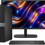 DELL OPTIPLEX 7040 FULL SET – CORE I5 6TH GEN, 8GB RAM, 256GB SSD + 22″ IPS MONITOR (KEYBOARD & MOUSE INCLUDED)