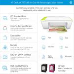 HP DESKJET INK ADVANTAGE 2135 ALL-IN-ONE PRINTER | COMPACT USB AIO FOR HOME