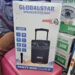 GLOBAL STAR PARTY BOX CLUB 8 – PORTABLE BLUETOOTH SPEAKER (8" WOOFER, RGB LIGHTS)