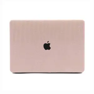 BLUSH PINK CROCODILE MACBOOK CASE – PU LEATHER HARD SHELL COVER FOR MACBOOK AIR/PRO
