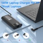 HP ORIGINAL 150W SLIM SMART AC ADAPTER — 4.5MM BLUE TIP (FOR PAVILION/OMEN/ZBOOK)