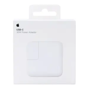 APPLE 30W USB-C POWER ADAPTER FAST CHARGER FOR MACBOOK AIR, IPAD & IPHONE
