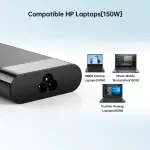 HP ORIGINAL 150W SLIM SMART AC ADAPTER — 4.5MM BLUE TIP (FOR PAVILION/OMEN/ZBOOK)