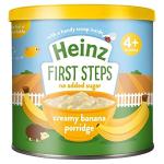 HEINZ 4+ MONTHS FIRST STEPS CREAMY BANANA PORRIDGE 240G