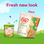 COW & GATE BANANA WHOLEGRAIN BABY PORRIDGE - 200G FROM 7MONTHS ONWARDS