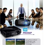 BENQ MS-506 DLP PROJECTOR — 3,200 LUMENS, SVGA