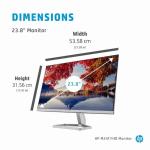HP 24 INCH FHD MONITOR, M24F, FULL HD IPS LED DISPLAY, ULTRASLIM, TILT ADJUSTABLE, 75HZ REFRESH RATE
