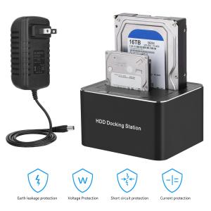 USB 3.0 SATA 2.5"/3.5" HDD DUAL HARD DRIVE DOCKING STATION