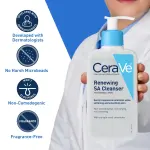CERAVE SA RENEWING CLEANSER | Salicylic Acid Exfoliating Face & Body Wash