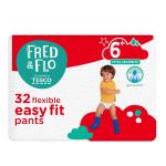 FRED & FLO EASY FIT SIZE 6+ NAPPY PANT DIAPER - 32 PACK