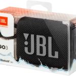 JBL GO 3 WATERPROOF ULTRA-PORTABLE SPEAKER BUNDLE – IP67, 5-HOUR PLAYTIME, MEGEN CASE (BLACK)