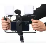 AY-49X VLOGGING KIT | 2 LED LIGHTS & MICROPHONE