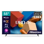 HISENSE 55" 4K UHD SMART TV (DOLBY VISION HDR, DTS VIRTUAL:X, YOUTUBE, NETFLIX, DISNEY+, FREEVIEW PLAY, ALEXA BUILT-IN, BLUETOOTH & WI-FI) – BLACK