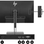 HP ELITEDISPLAY E243 24-INCH FULL HD IPS MONITOR – HDMI, DisplayPort, VGA, USB Hub, Anti-Glare, 60Hz