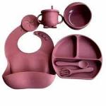 SILICON BABY FEEDING SET