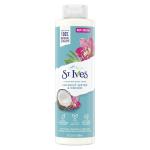 ST. IVES HYDRATING COCONUT WATER & ORCHID BODY WASH - 100% NATURAL, 22 OZ