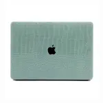 BLUSH PINK CROCODILE MACBOOK CASE – PU LEATHER HARD SHELL COVER FOR MACBOOK AIR/PRO