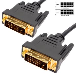 DVI-D DUAL LINK CABLE (MALE TO MALE) – BLACK