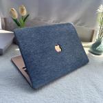 DENIM PU LEATHER MACBOOK CASE — AIR 13/15, PRO 13/14/15/16|NAVY BLUE