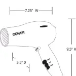 CONAIR HANDHELD 1875W HAIR DRYER