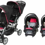 SIT AND STAND DOUBLE BABY STROLLER