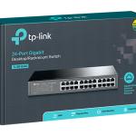 TP-LINK TL-SG1024D 24-PORT GIGABIT UNMANAGED SWITCH – FANLESS METAL, PLUG-AND-PLAY, ENERGY-EFFICIENT 10/100/1000 MBPS